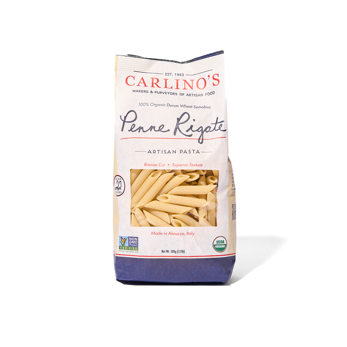 organic penne rigate pasta